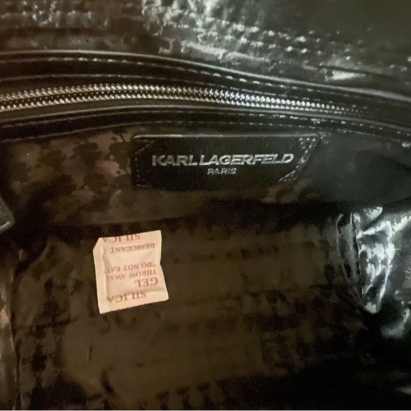 KARL LAGERFELD PARIS LOGO SATCHEL/SHOULDER BAG/CROSSBODY RETAIL $228 - Picture 6 of 9